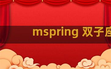 mspring 双子座